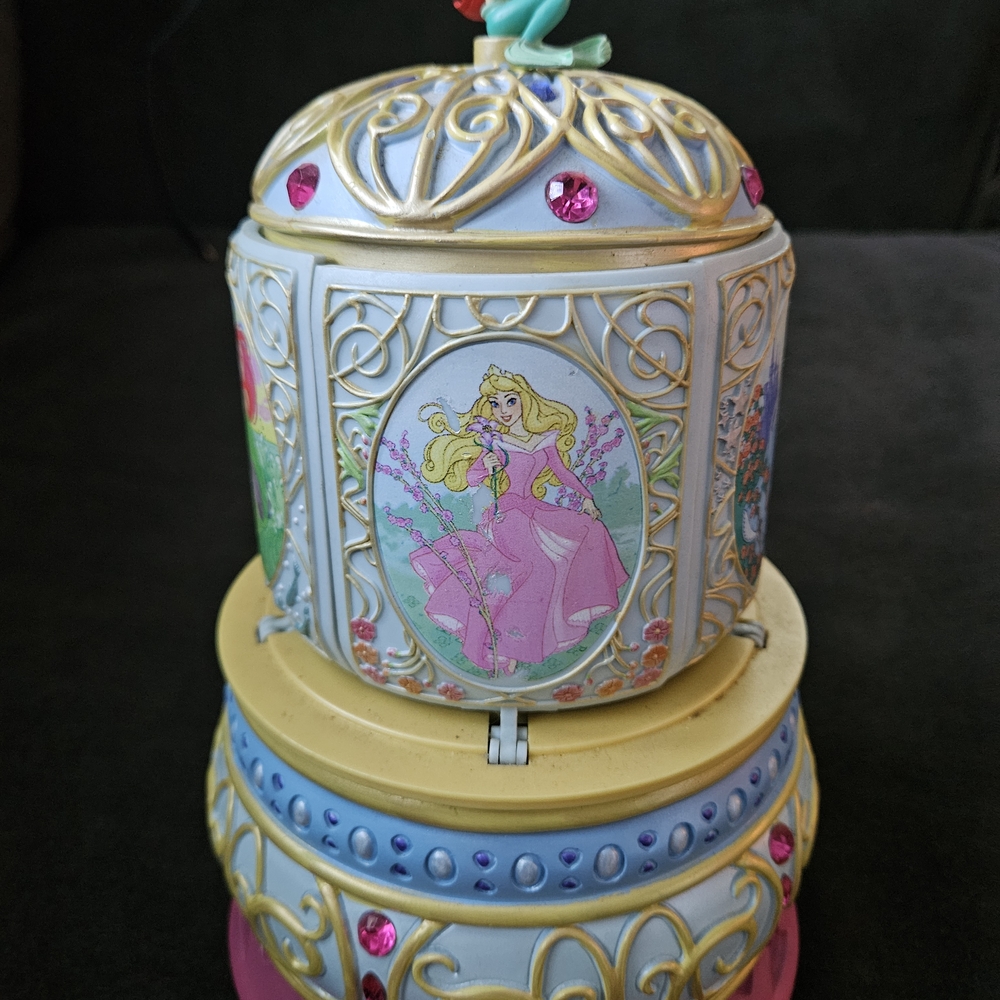 Disney Princess Jewelry Box - Gold, Pink, and Blue